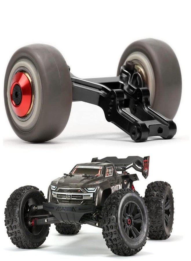 UURCSKY Aluminum Wheelie Bar Set Upgrades Part for Arrma 1/8 Kraton Notorious Outcast Talion Typhon 6S Rc Car AR320366 （Black） - Image 1